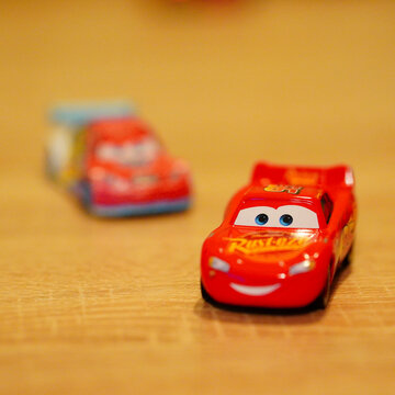 Mattel Lightning McQueen toy model car from the Disney Pixar Cars movie
