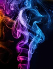 Obraz premium Colofrul Smoke Textures Wallpaper Designs 