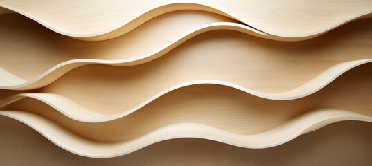 Obraz premium Abstract Wavy Wood Grain Background with Natural Pattern, Natural wood texture. 8k wallpaper