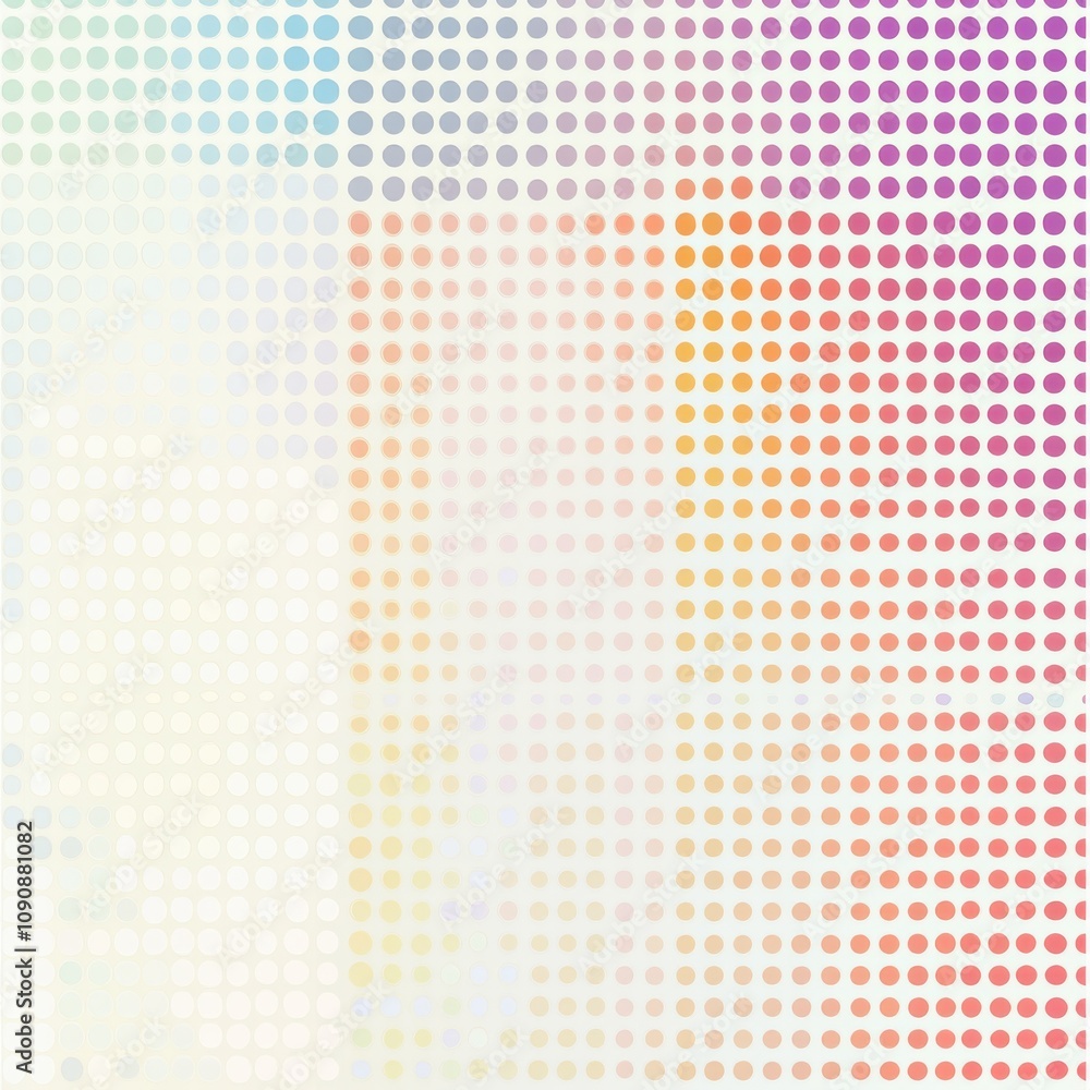 Poster Colorful dots create a vibrant background pattern suitable for artistic projects or digital designs