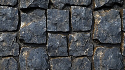 Obraz premium Slate-textured dark gray seamless panorama