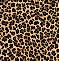 Fototapeta premium leopard texture, dark blurred background, wild cat spots, wool, jaguar print