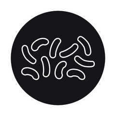 Obraz premium Corn sticks line black icon.