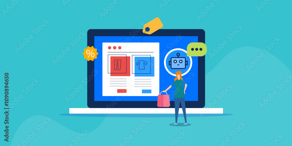 Poster ai driven product recommend engine for ecommerce customer, online shopping automation and user assis