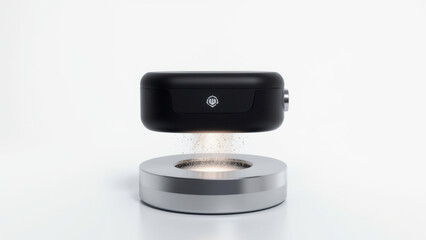 Naklejka premium A modern AI device with advanced circuitry and sleek design.