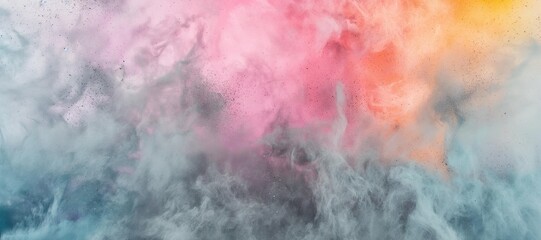 Obraz premium colorful watercolor wave brush smoke background 2