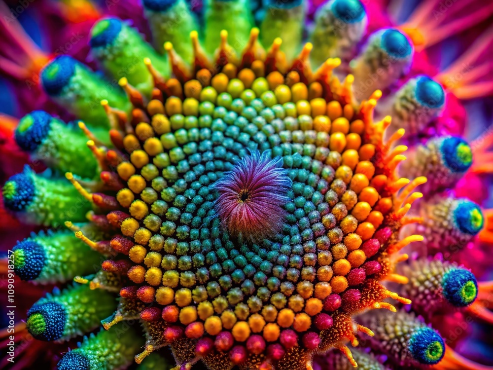 Poster stunning macro photography of blot53: captivating close-up of unique patterns and textures in nature