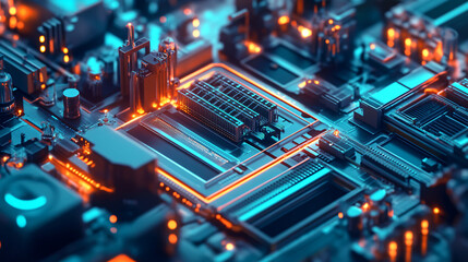 Fototapeta premium Implementing IoT-based solutions to optimize warehouse inventory and reduce stock-outs in production facilities