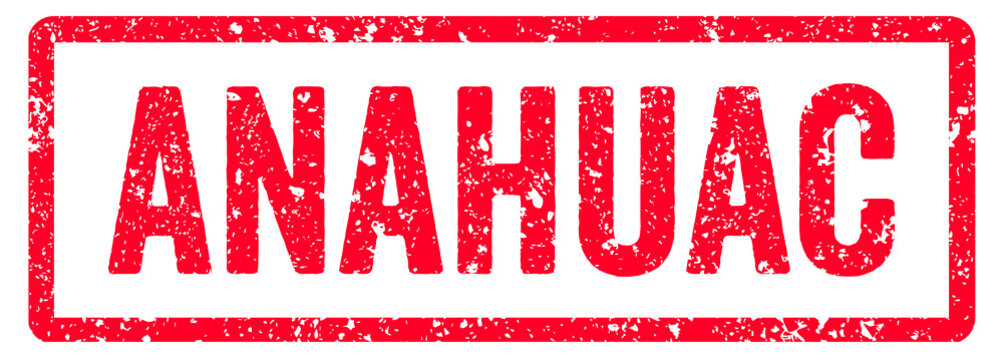 Anahuac Stamp Transparent Seal, Red Grunge Anahuac Word Rubber Stamp Seal USA City Name Typography Signboard Text Effect