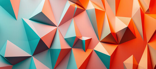 Obraz premium colorful pyramid triangle shape business background 9