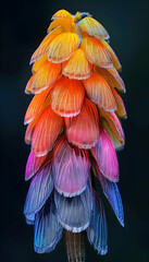 Obraz premium Vibrant, multicolored flower close-up.