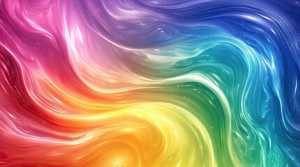 Obraz premium Curving Canvas of Kaleidoscopic Tones