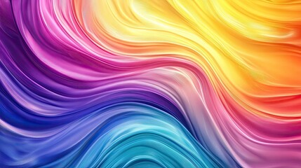Fototapeta premium Curving Canvas of Kaleidoscopic Tones