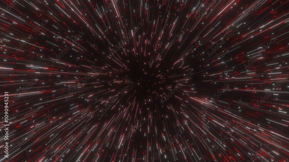Poster hyperjump abstract background