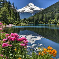lake in the mountains