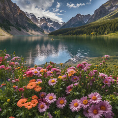 lake in the mountains