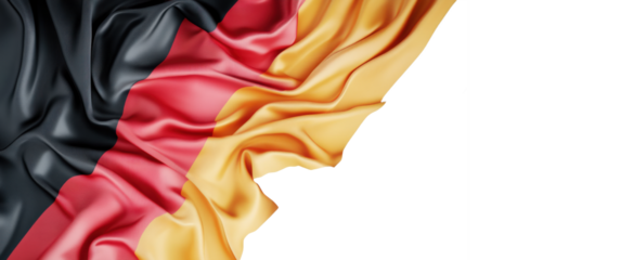 Waving Belgian Flag on Transparent Background