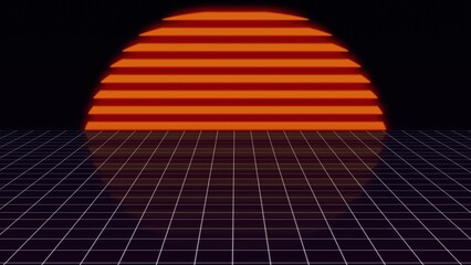 Retro Style with sun