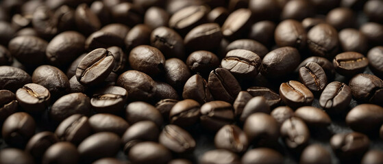 Obraz premium The background of coffee beans.