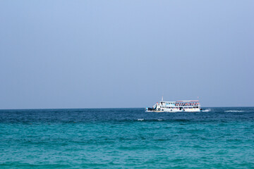 Obraz premium Sea and sky background on the beach