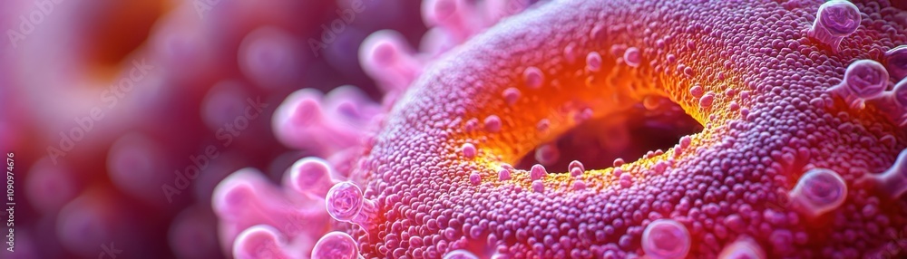 Poster exploring plant cells a microscopic view of intricate structures in nature