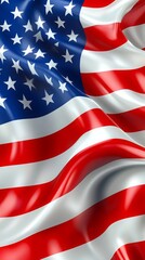 Fototapeta premium usa united states of america flag waving background texture.