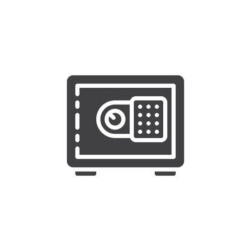 recommend clip art: Safe with password lock vector icon