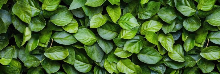 緑豊かな葉に覆われた生い茂った植栽の様子