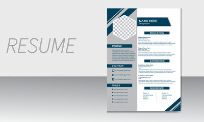 Obraz premium Multipurpose minimalist clean Resume/CV design, Corporate Resume design template, Corporate CV design template
