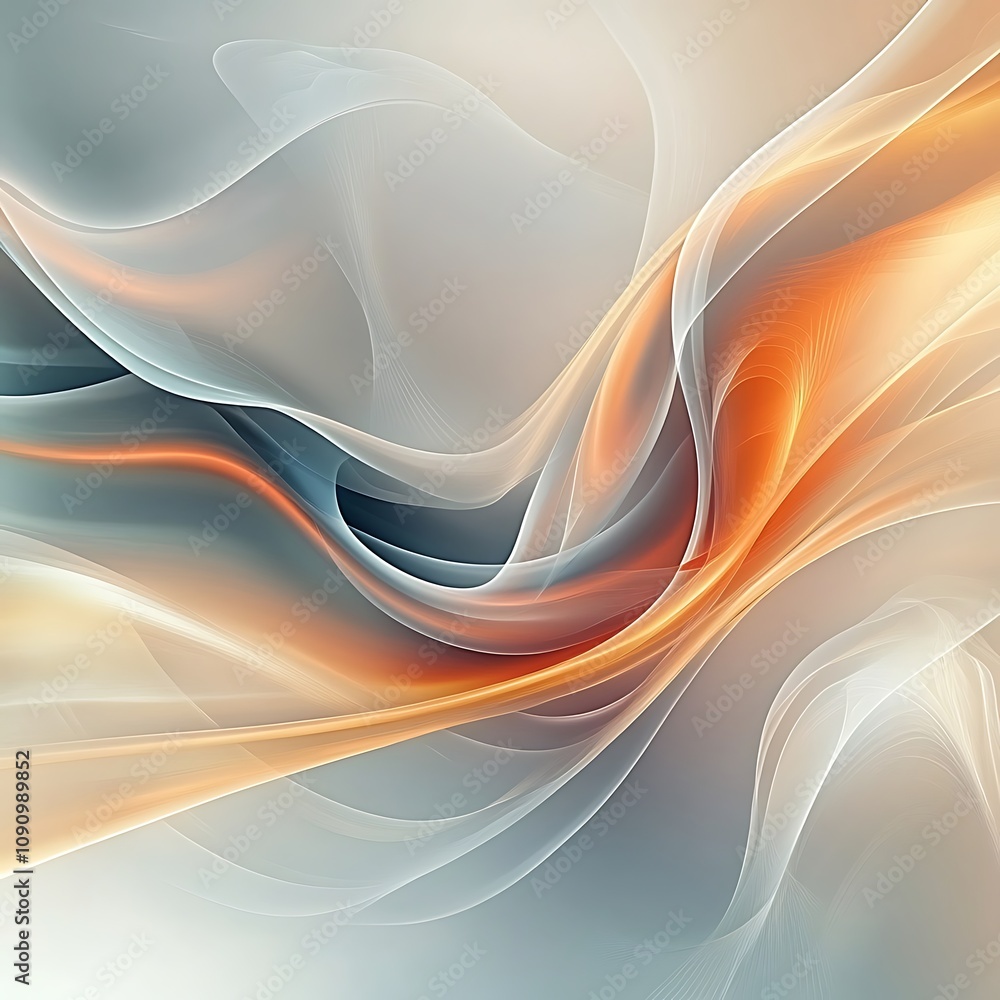 Aufkleber abstract background with soft pastel waves. gradient colors. for designing apps or products, generat