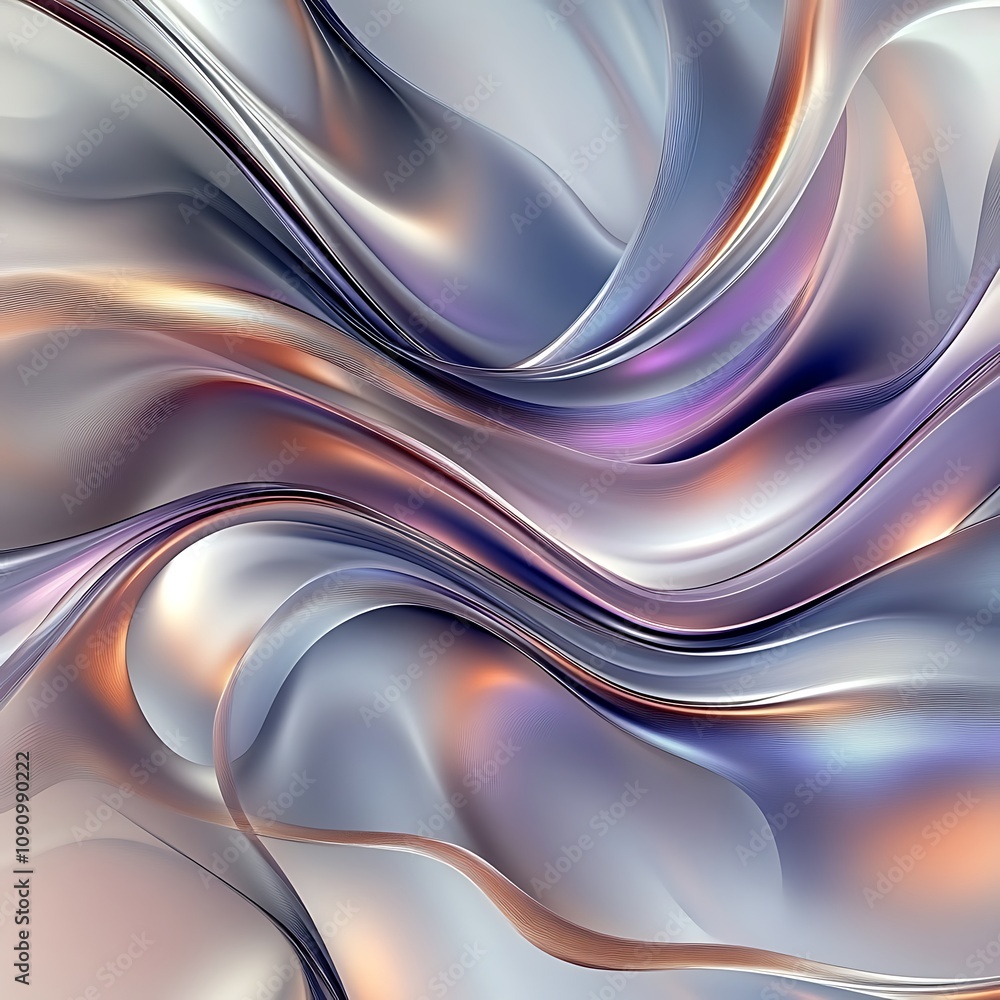 Aufkleber abstract background with soft pastel waves. gradient colors. for designing apps or products, generat