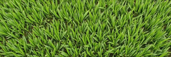 Obraz premium Evenly cut green grass with no visible imperfections, creating a lush and vibrant background for various purposes, gardening, carpet
