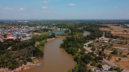 Obraz premium aerial view of the city