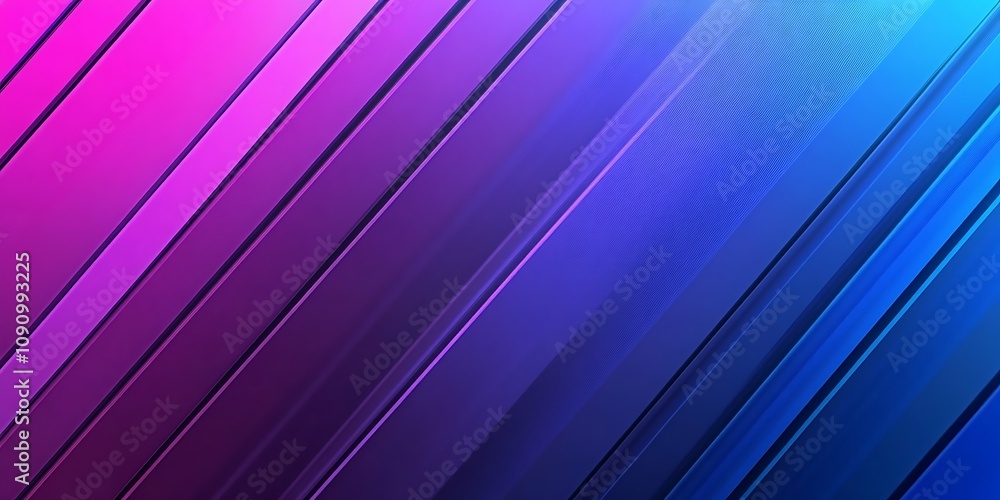 Poster blue and purple gradient background with diagonal lines flat design, minimalism, gradient color blen
