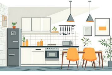 Fototapeta premium interior of a kitchen
