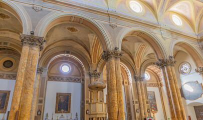 Obraz premium Galatina, Apulien, Italien. Chiesa dei Santi Pietro e Paolo (Peter und Paul Kirche). Die Kirche San Pietro e Paolo ist die Mutterkirche von Galatina und 36 Meter hoch.