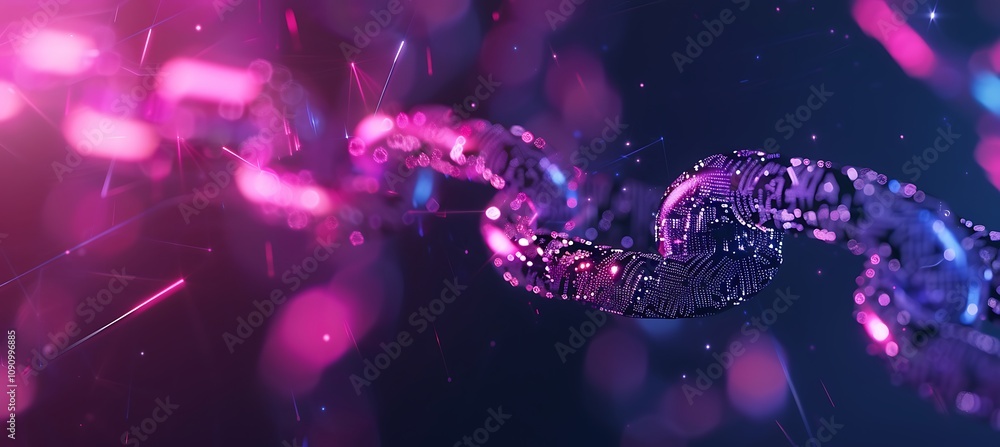 Aufkleber illustration of blockchain infrastructure highlighting secure digital networks, decentralized ledger
