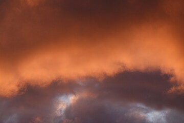 Obraz premium fire cloud in the sky