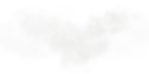 Bright White Smoke Cloud Illustration. Fantastic white smoke. Magic smoke. Smog cloud on podium or stage. Fog vapor over ground or water surface, magic haze. PNG.