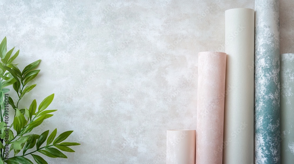 Poster a digital paper texture with soft pastel colors and subtle patterns for an understated design.