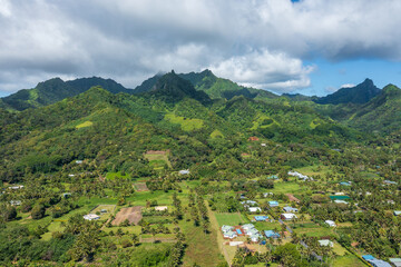Matavera Mountains and Valley, Rarotonga, Cook Islands