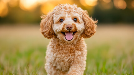 Joyful Toy Poodle Portrait 