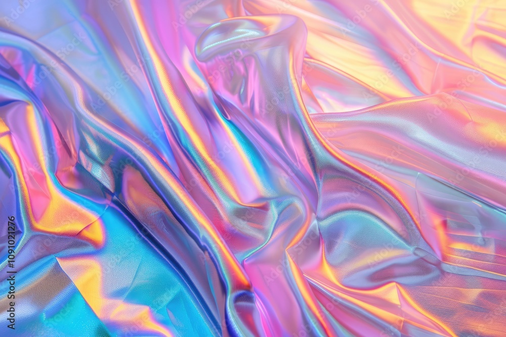 Poster Abstract iridescent background. Perfect for creating a trendy and unique look for your design project.