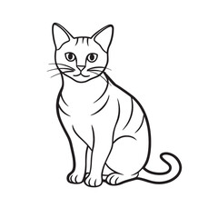 Obraz premium Elegant Cat Silhouette Set Designs