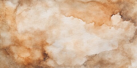 Fototapeta premium Soft Earthy Brown Watercolor Background with Textured Patterns and Subtle Transitions for Artistic and Creative Projects