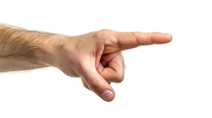 A hand pointing forward, indicating direction or emphasis.