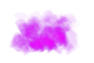Fototapeta premium Bright Purple Smoke Cloud Illustration. Fantastic purple smoke. Magic smoke. Smog cloud on podium or stage. Fog vapor over ground or water surface, magic haze. PNG.