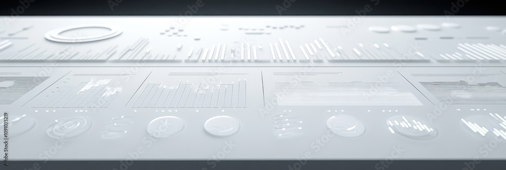 Aufkleber A sleek, modern dashboard displaying various data visualizations and analytics.
