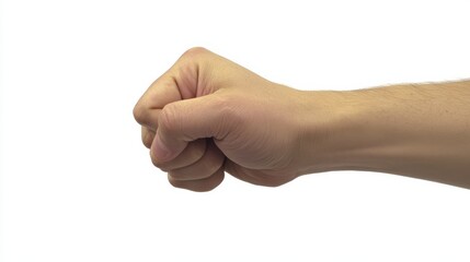 punching isolated on white