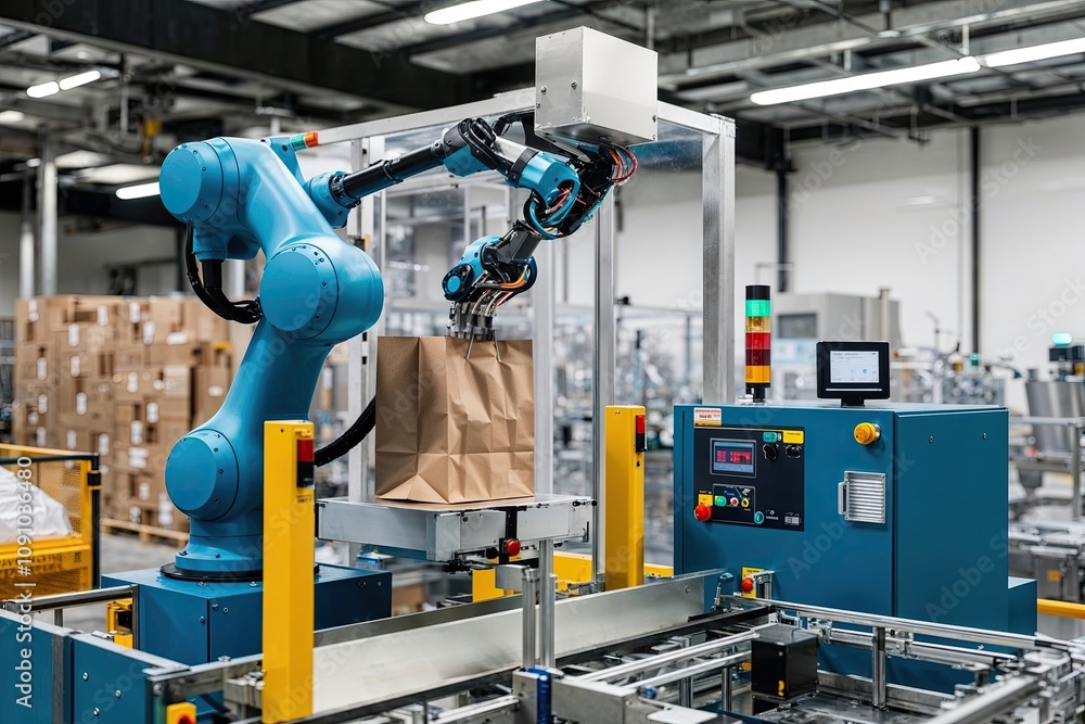 Poster robotic packing solution for advanced automation in modern production environments